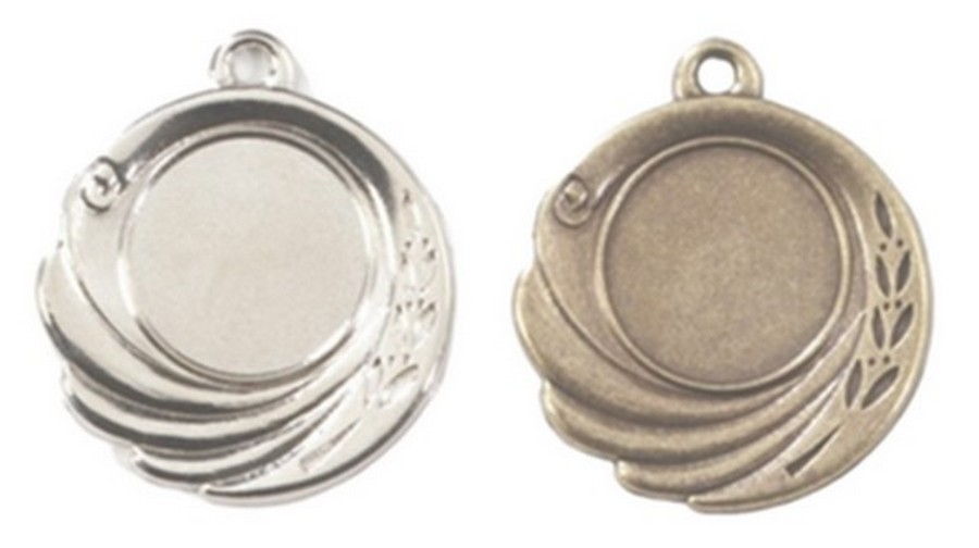 E 113 Medaille Antiek Zilver/Brons compleet OP=OP!!